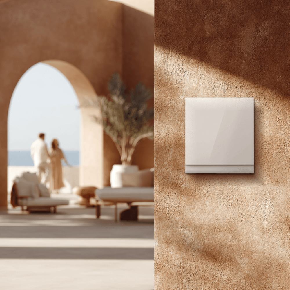 ชุดสวิตซ์ 2 ทาง 1 ช่อง GONEO รุ่น PIANO G27-K112-WH สีขาว